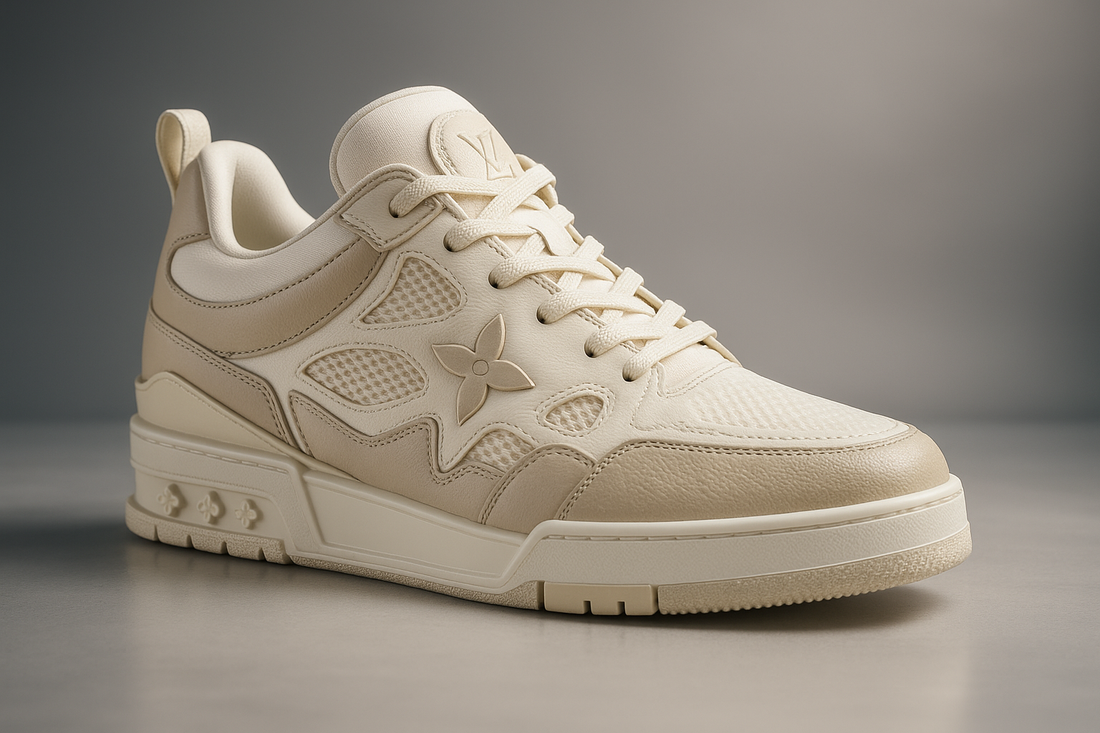 Step Up Your Style Game with the Louis Vuitton LV Skate Sneaker Beige White