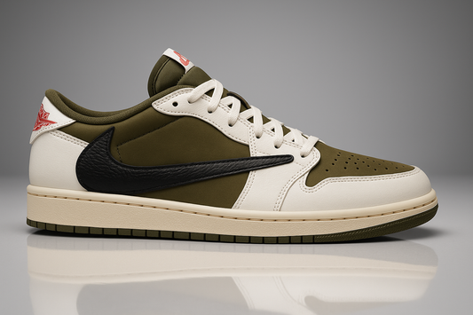 Unleash Your Style with the JORDAN 1 LOW x TRAVIS SCOTT MEDIUM OLIVE