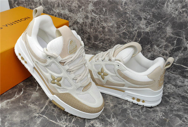 LOUIS VUITTON LV SKATE SNEAKER BEIGE WHITE